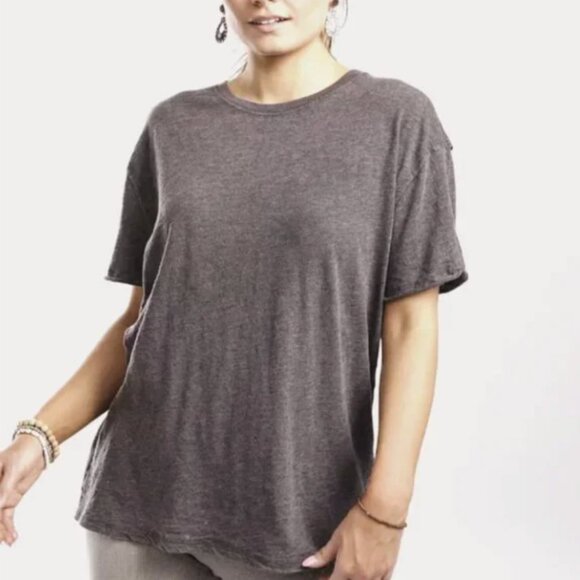 Free People Tops - Free People We The Free Washed Black Clarity Ringer Tee